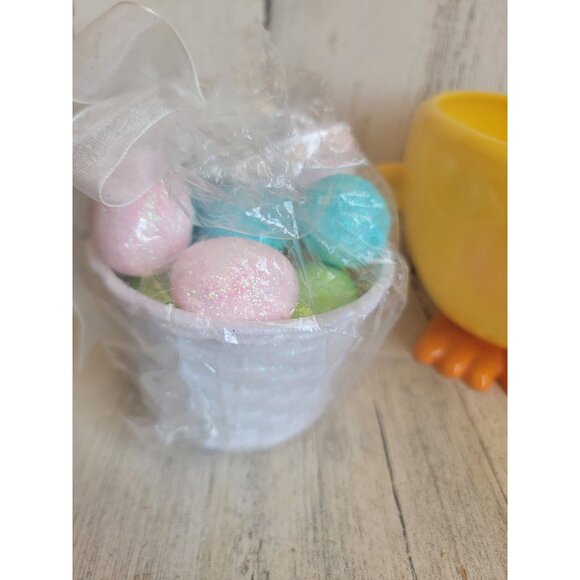 Easter chick egg variety baskets spring home‎ decor unique figure set - Picture 9 of 16